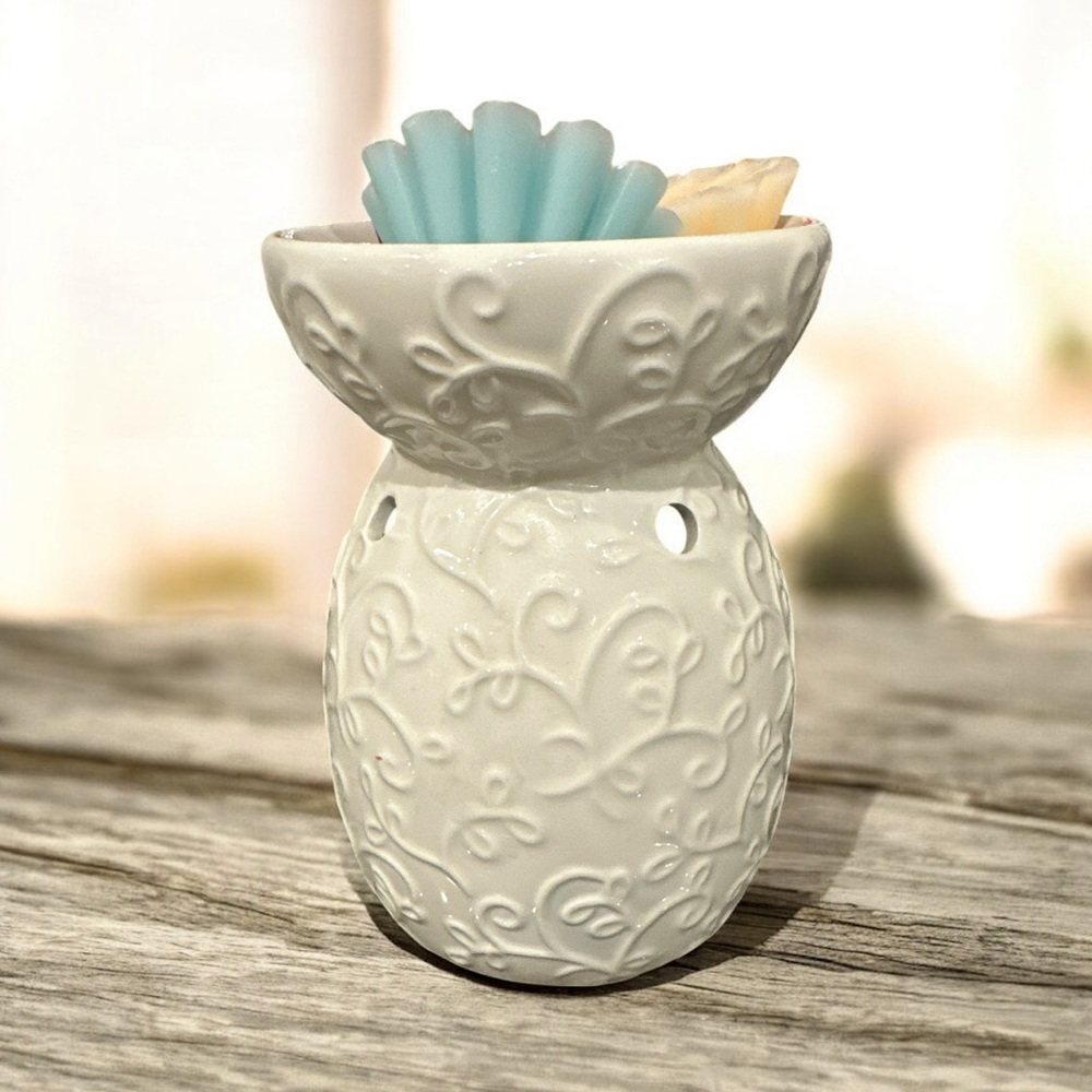 Large White Ceramic Wax Warmer